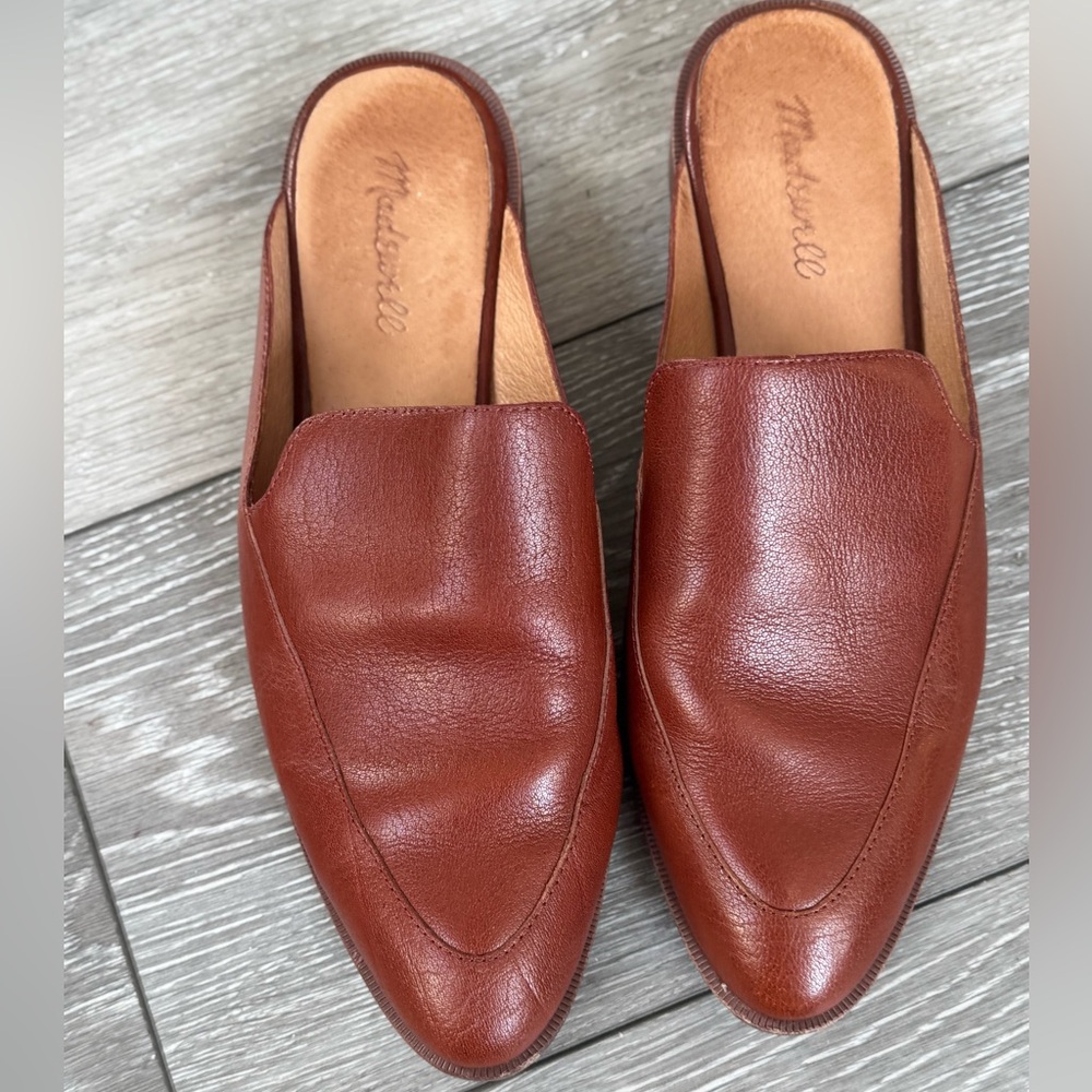 Madewell The Frances Leather Mule Slip On Sz 10 - Picture 4 of 8